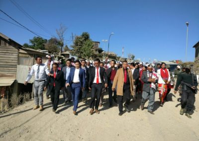 Dignitaries along with the tribal village council during the Luira Phanit, 2018 (seed Sowing Festival) at, Mission Ground, Ukhrul District Headquaters.